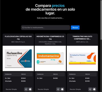 Captura de pantalla del resultado del proyecto